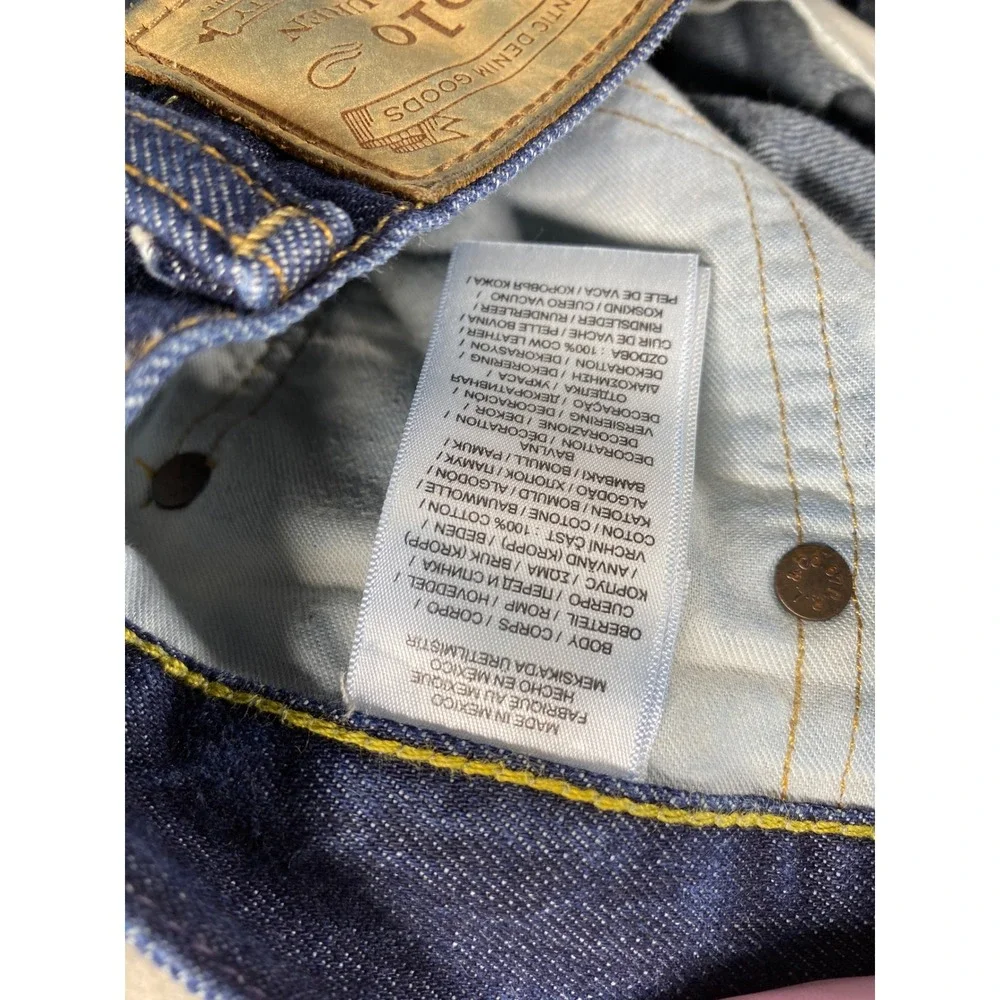 Polo Ralph Lauren Varick Slim Straight Jeans Mens 36x30 Blue Denim 5-Pocket
